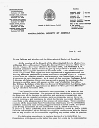 Front Cover of 1966 MSA Newsletter
