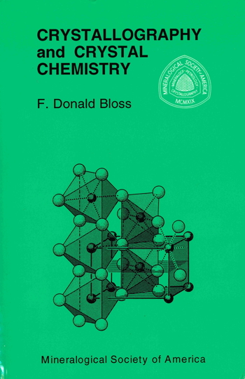 Cover of Crystallography and Crystal Chemistry: An Introduction (print version)