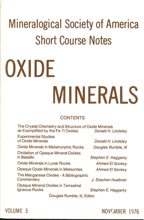 Front Cover of Short Course Notes vol 3