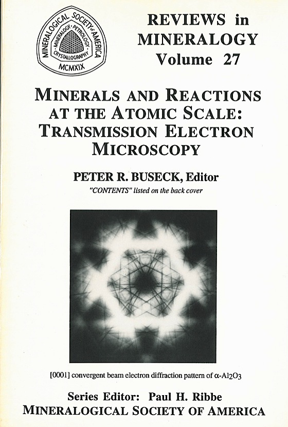 Front Cover of Reviews in Mineralogy and Geochmistry vol 27