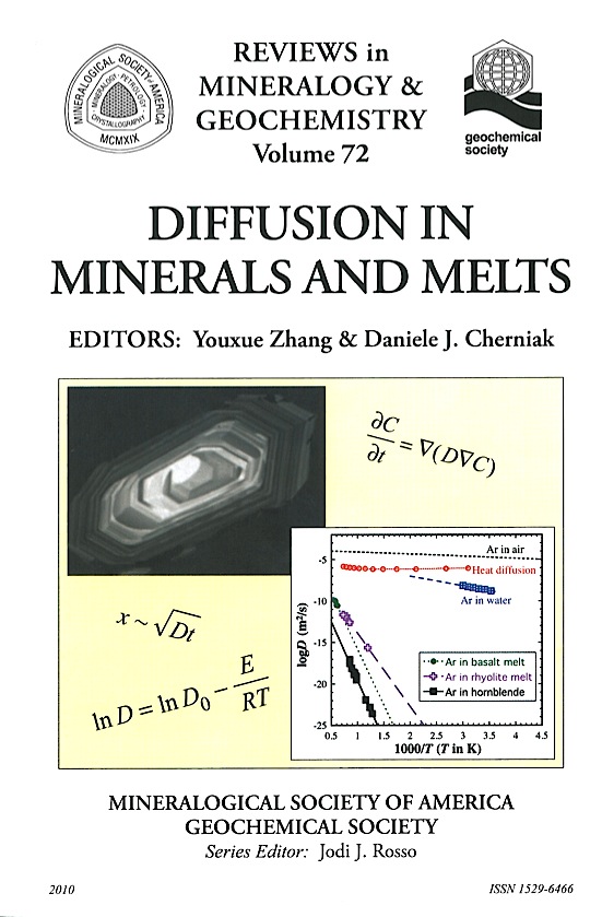 Front Cover of Reviews in Mineralogy and Geochmistry vol 72