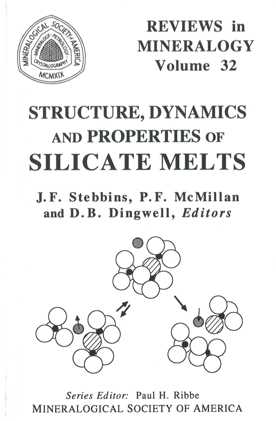 Front Cover of Reviews in Mineralogy and Geochmistry vol 32