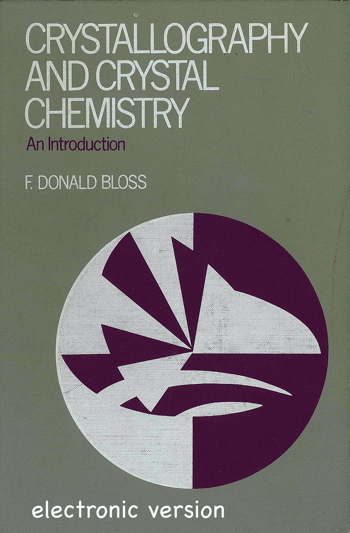 Cover of Crystallography and Crystal Chemistry: An Introduction (electronic version)