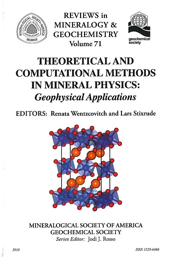 Front Cover of Reviews in Mineralogy and Geochmistry vol 71