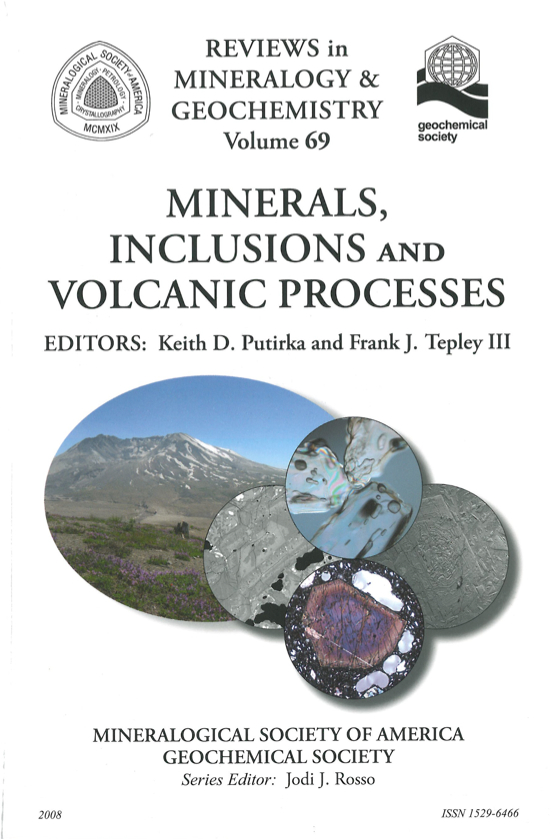 Front Cover of Reviews in Mineralogy and Geochmistry vol 69