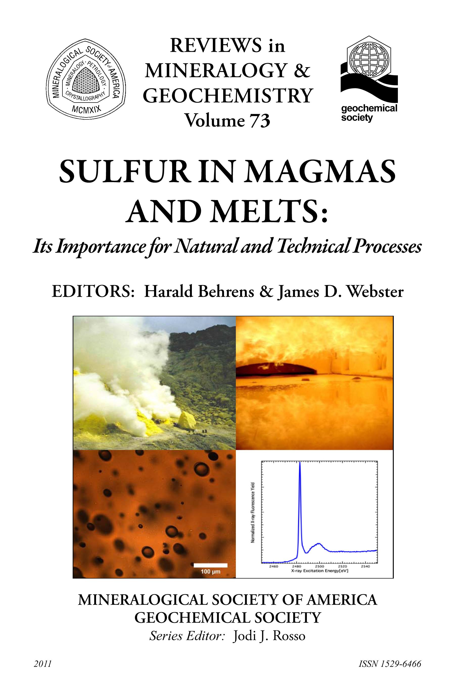 Front Cover of Reviews in Mineralogy and Geochmistry vol 73