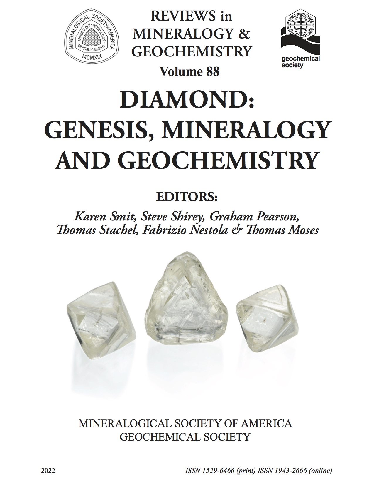 Front Cover of Reviews in Mineralogy and Geochmistry vol 88